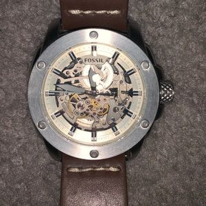 FOSSIL MODERN MACHINE AUTOMATIC LEATHER WATCH